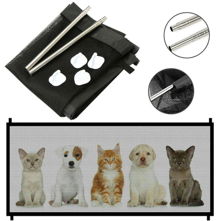 Portable Pet Safety Gate – Dog Gate for Stairs & Stairway Gate for Dogs