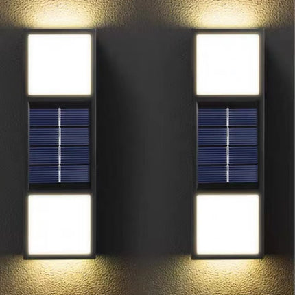 Solar Outdoor Wall Lamp Waterproof Decorative Bidirectional Sensing Atmosphere