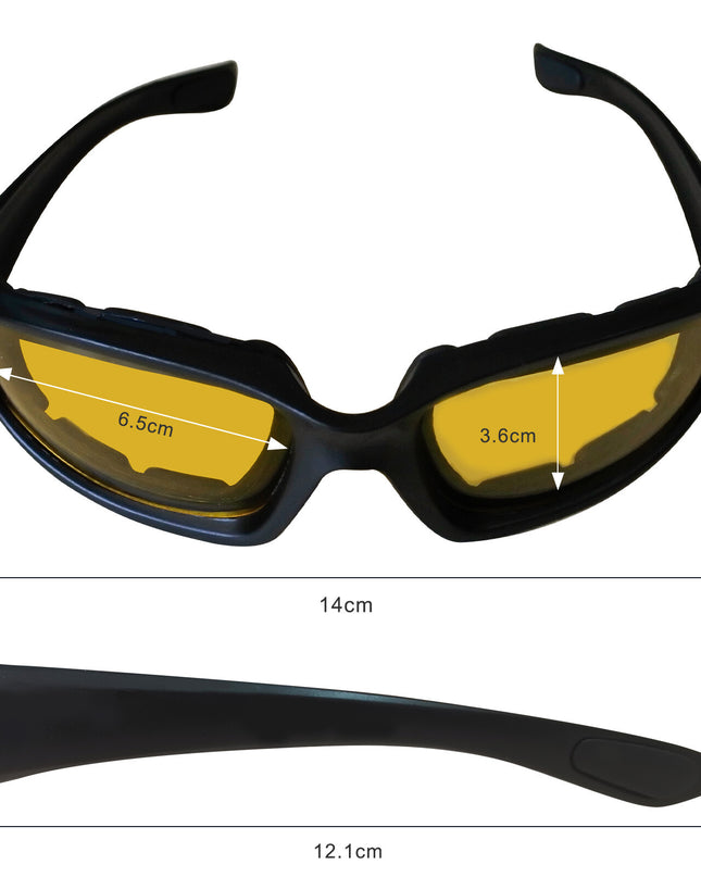Cycling Sunglasses UV400 Wrap Around Sports Eyewear | Wind Resistant Shades for Cycling, Fishing & Driving – 3 Pack