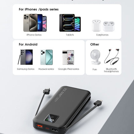 AC-02F High-Capacity Power Bank – Portable Phone Charger & Compact Power Station