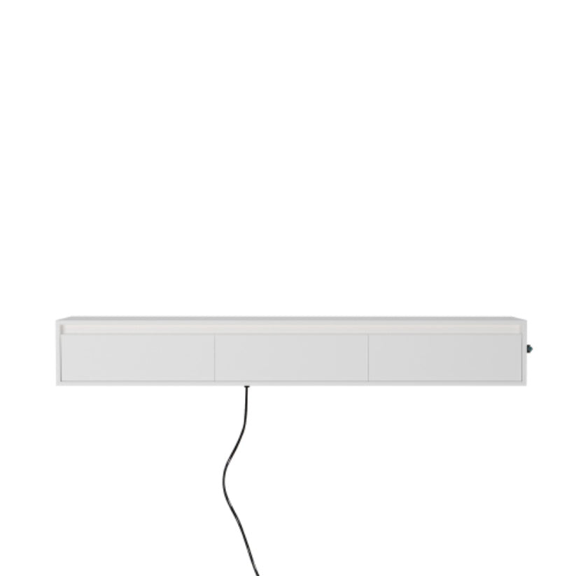 Rectangular light fixture on a white background