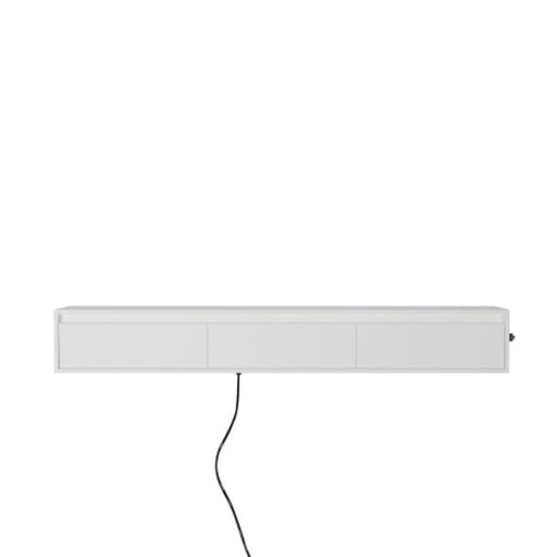 Rectangular light fixture on a white background