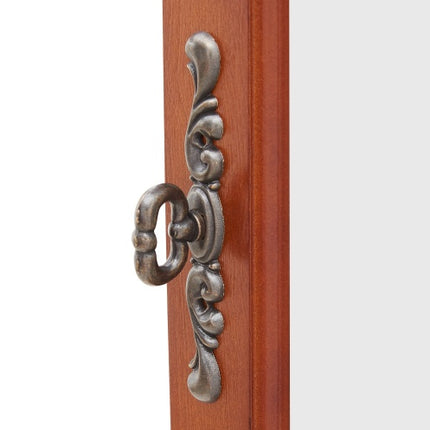 Corner Curio Cabinet With Lights, Adjustable Tempered Glass Shelves, Mirrored Back, Display Cabinet