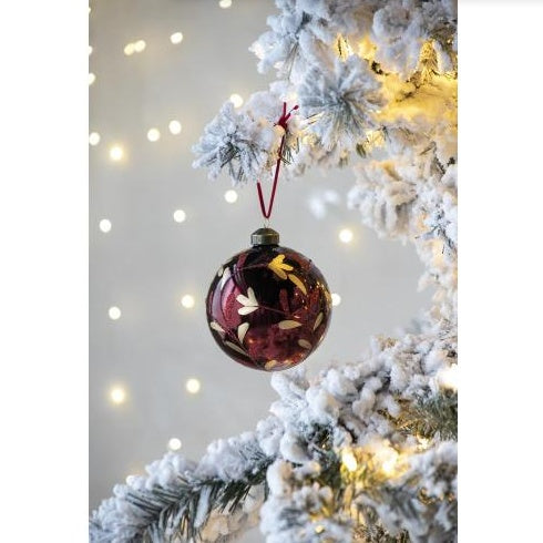 D39 Christmas Ball Ornaments Glass  Christmas Holiday Decorative