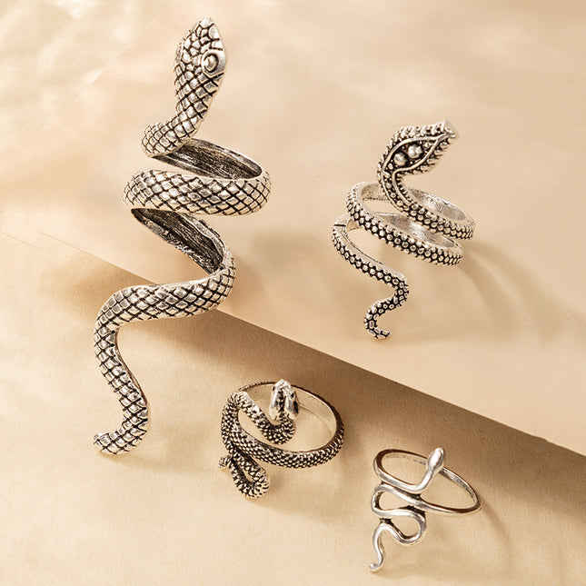 Vintage Silver Snake Ring