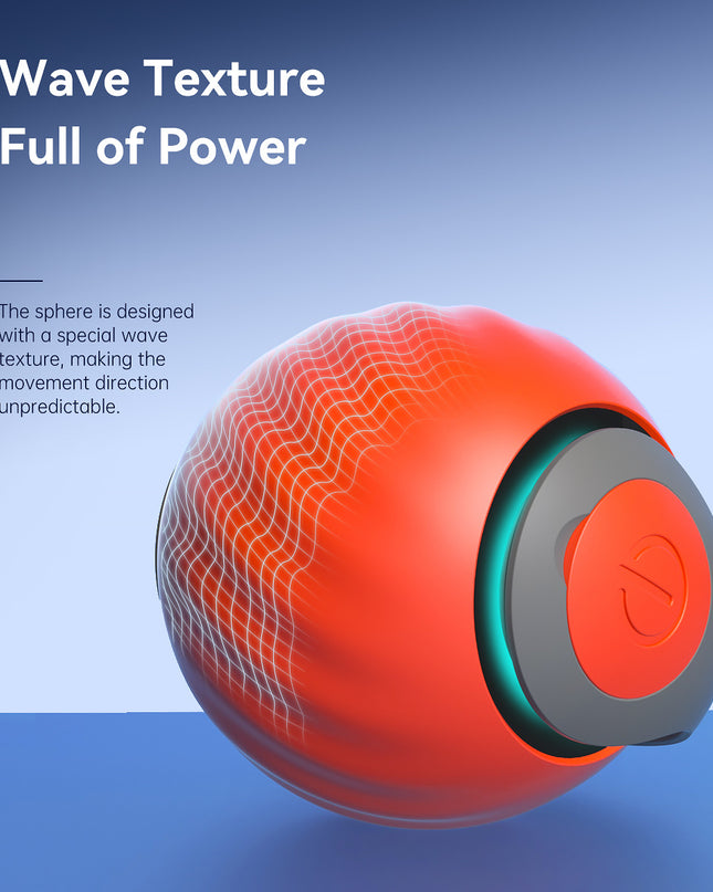 2025 Smart Interactive Cat Ball – Type-C Rechargeable Rolling Toy for Cats & Kittens – Automatic Ball for Cats, Dogs, and Small Pets