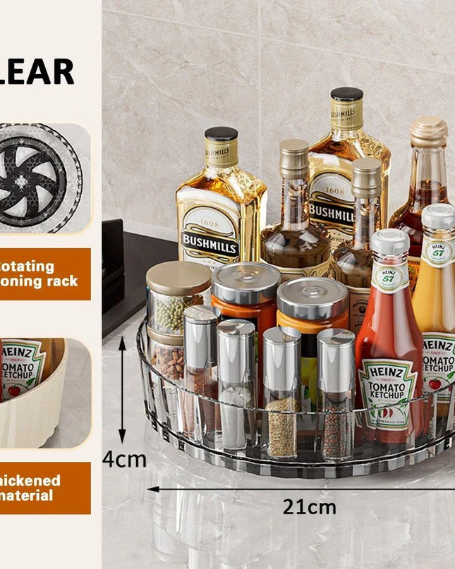 Rotating Cosmetic Organizer Light Luxury Perfume Skincare Organizer Transparent Makeup Storage Tray For Jewelry Aromatherapy