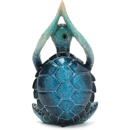 Sea Turtle Statue – Meditating Yoga Decor for Beach & Zen Home Office