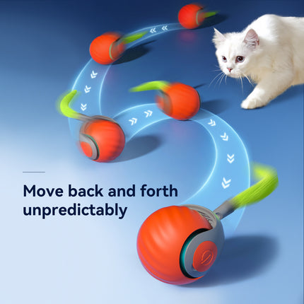 2025 Smart Interactive Cat Ball – Type-C Rechargeable Rolling Toy for Cats & Kittens – Automatic Ball for Cats, Dogs, and Small Pets