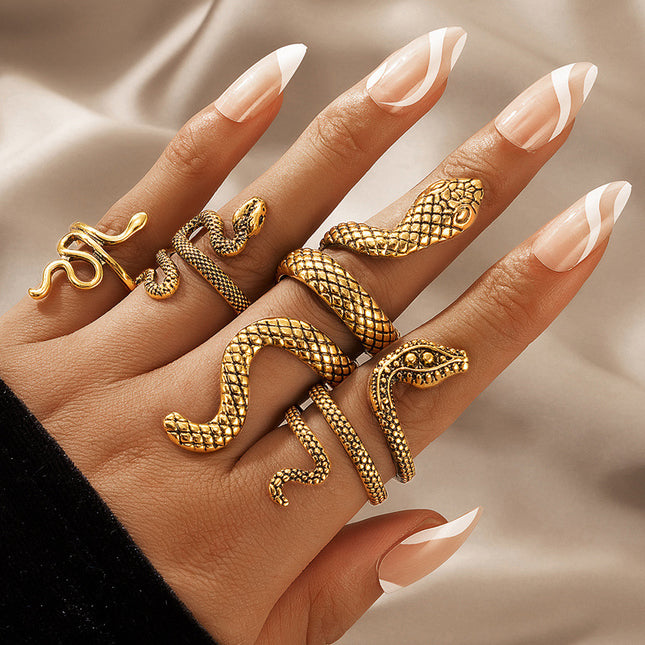 Vintage Silver Snake Ring