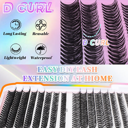 32 Rows Cluster Lash Extensions Set