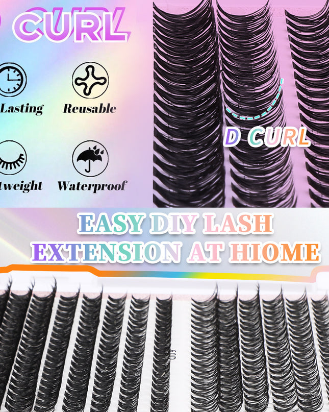 32 Rows Cluster Lash Extensions Set
