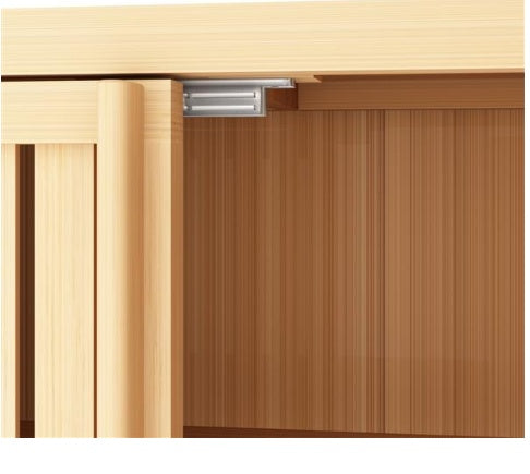 Large Capacity Bamboo Storage Cabinet