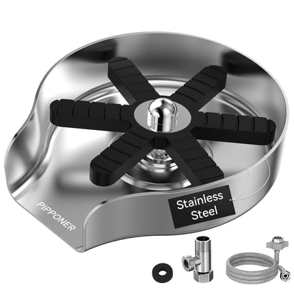 Metal Glass Rinser for Sink – High Pressure Cup Washer for Kitchen & Bar