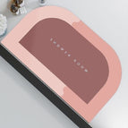 Trapezoidal Rounded Pink / 40x60cm