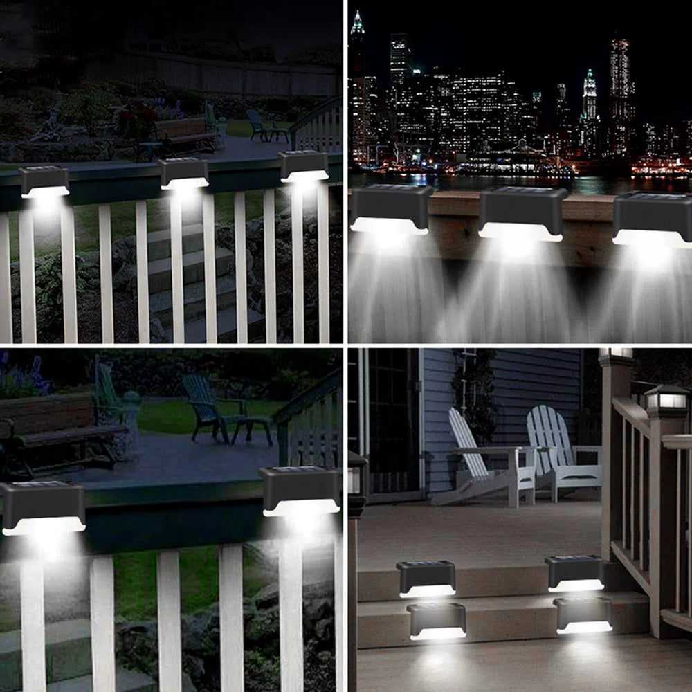 4 Solar Bright Led Deck Lights outdoor solar lights for garden illumination and safety