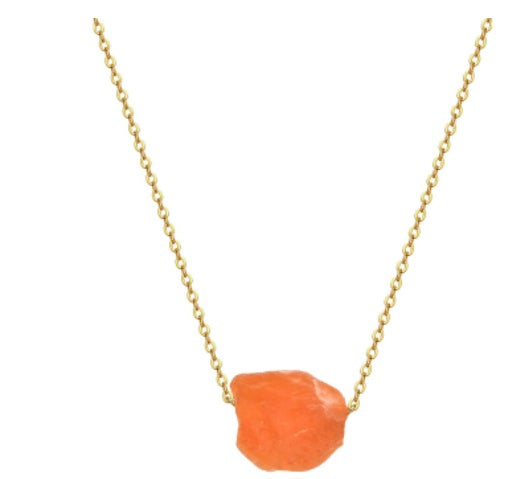Natural Crystal Pendant Necklace – Gemstone Jewelry with Stone Column Design for Women & Men