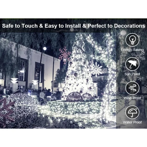 Dropship Christmas Lights Outdoor, 197 FT 580 LED Christmas Decorations Lights