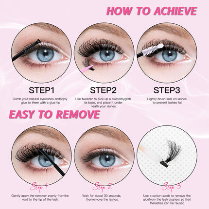 32 Rows Cluster Lash Extensions Set