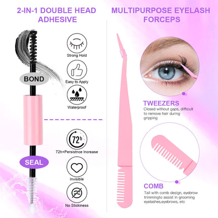32 Rows Cluster Lash Extensions Set