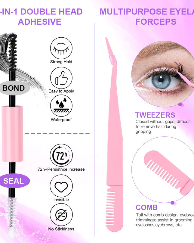 32 Rows Cluster Lash Extensions Set